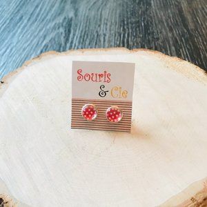 Minnie Mouse Handmade earrings